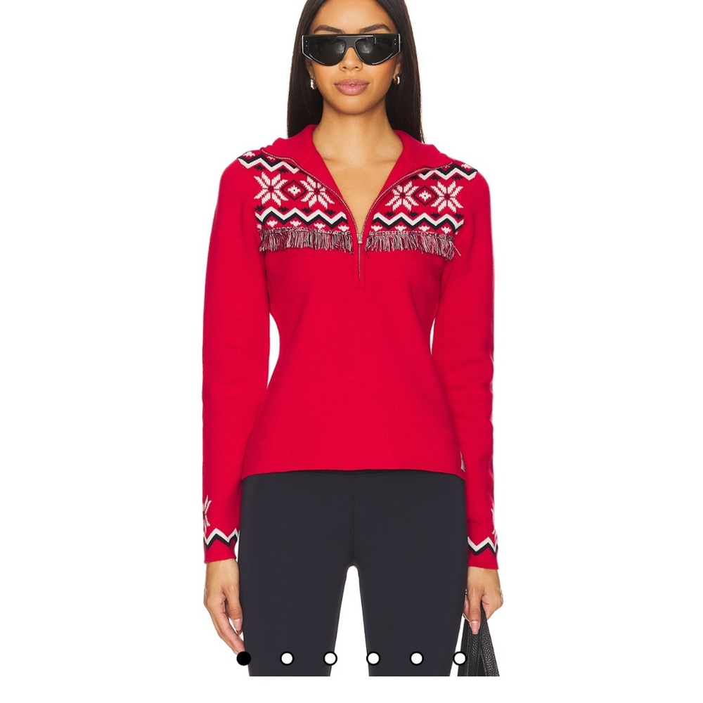 Nwt The Upside keystone blanche zip up ski sweater size medium
